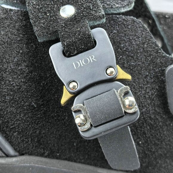 DIOR AND BIRKENSTOCK Tokyo mules in black nubuck leather main image 12